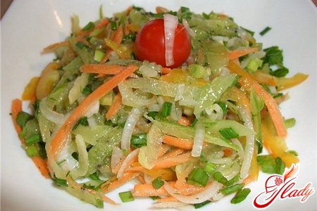 Рецепт салат из зеленой редьки