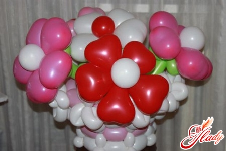 Цветы из круглых шаров пошаговое фото